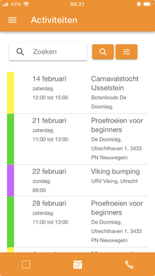 Activiteitenlijst Cappie