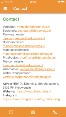 Contactpagina Cappie